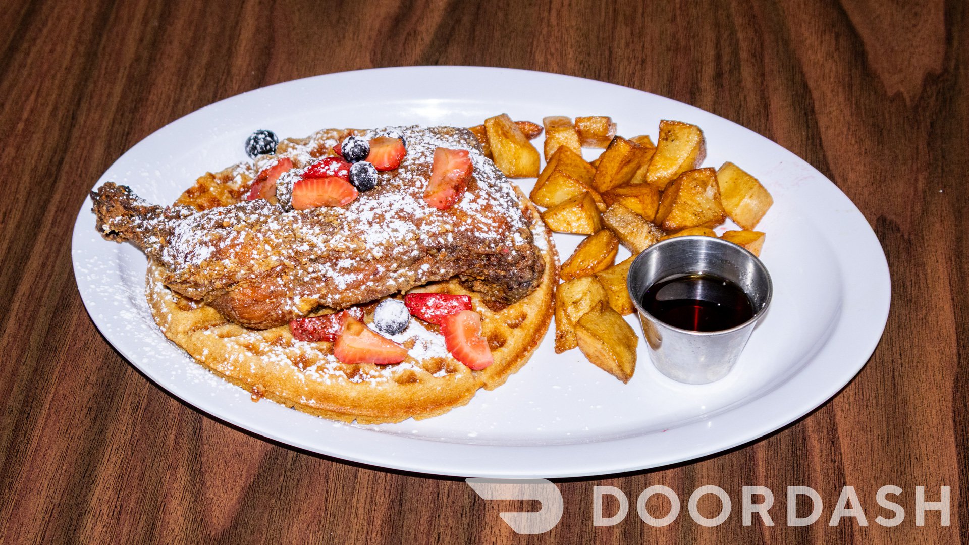 Waffle & Fresh Fruit